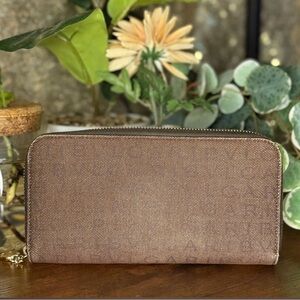 Bvlgari Long Denim Zippy Wallet